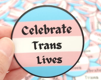 Celebrate Trans Lives sticker