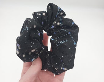 Constellations handmade fabric scrunchie