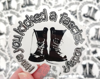 Punk boot sticker