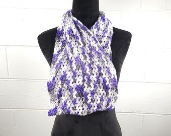 Asexual pride handmade infinity scarf