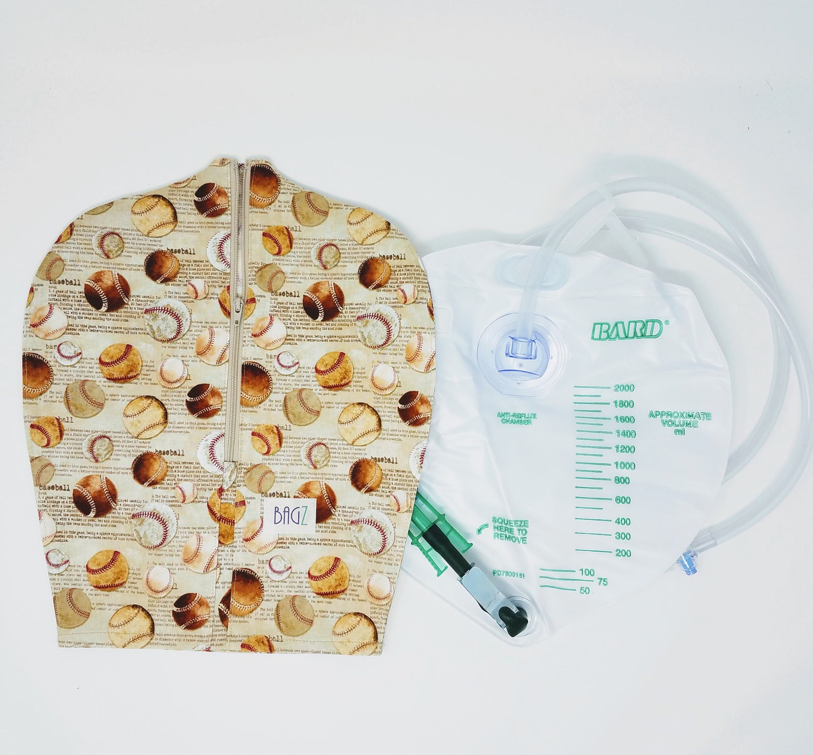 Catheter drainage bag cover for urine or bile Bard foley Etsy