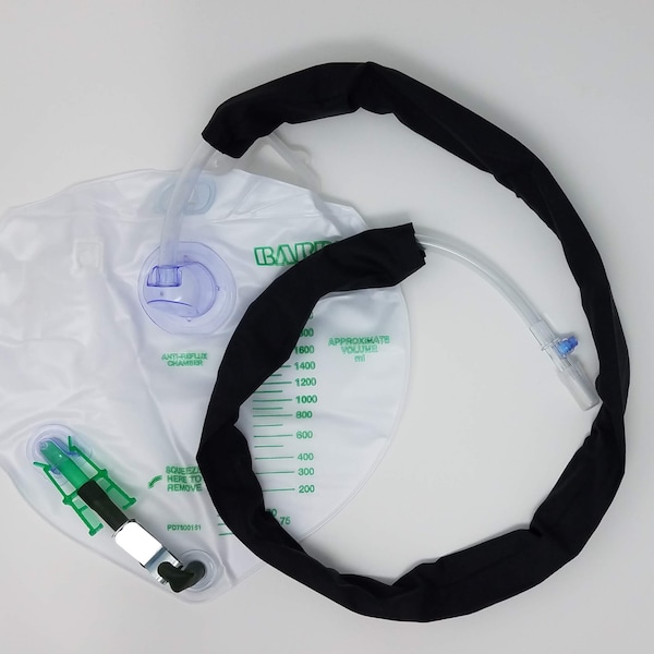 Catheter tube cover-catheter supply adult incontinence-thread through tube cover-catheter-urostomy-bladder accessories-modesty cover