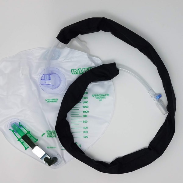 Extra long Urine tube cover, catheter tubing cover-urine collection bag tubing cover