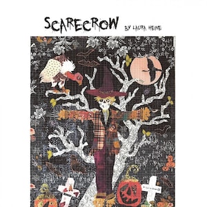 Scarecrow Collage Quilt Pattern by Laura Heine of Fiberworks