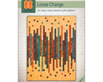 Loose Change Quilt Pattern, Easy Strip Based Quilt Pattern by Hunter's Design Studio