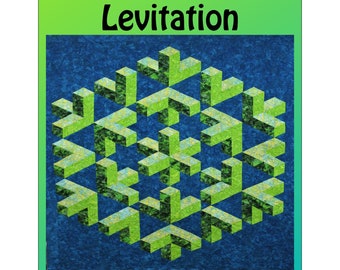 Levitation, 3-D Illusion Quilt Pattern by Quilter's Clinic, Optical Illusion Quilt