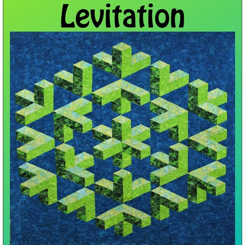 Wind Chimes. a 3D Illusion Quilt Pattern by Quilter's Etsy