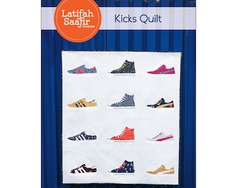 Kicks Quilt Pattern by Latifah Saafir Studios, Shoe Quilt
