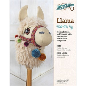 Llama Ride-On Toy Pattern by Rustic Horseshoe