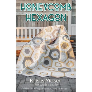 Honeycomb Hexagon Quilt Pattern by Krista Moser