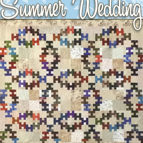 Summer Wedding Quilt Pattern Jamie Janow Elfery of Back Cat Etsy