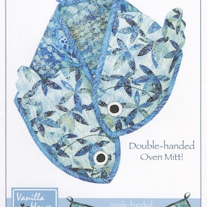 SALE!  Fish Fry Oven Mitt Pattern, Double-handed Oven Mitt Pattern by Banilla House Designs