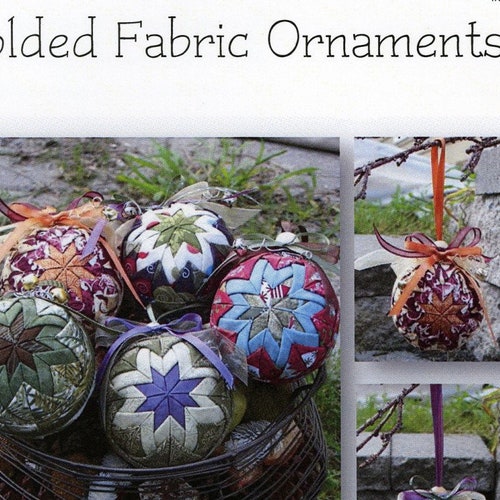 Folded Fabric PINECONE ORNAMENTS Pattern By Sew Many Etsy