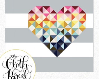Piece & Love Quilt Pattern by The Cloth Parcel, a Precut Friendly Pattern