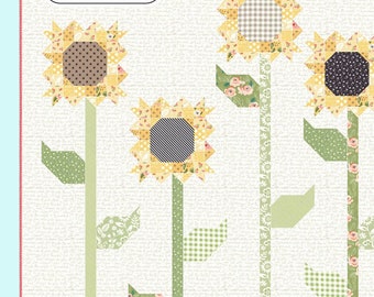 Scrappy Sunflowers Quilt Pattern by Lella Boutique