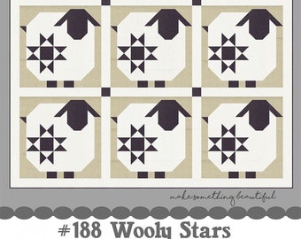 Wooly Stars Quilt Pattern by Corey Yoder of Coriander Quilts, Sheep Quilt Pattern