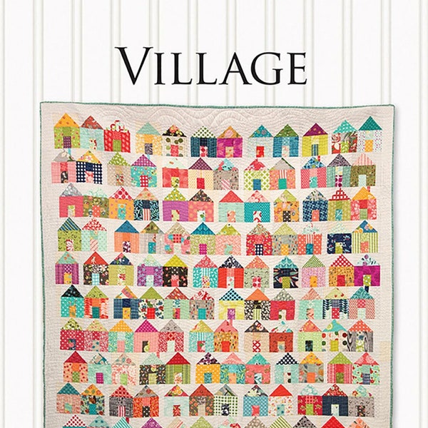 Village, Jumble, Quilt Pattern,  Miss Rosie's Quilt Co. Charm Pack Quilt Pattern