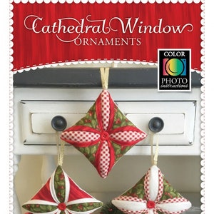 Cathedral Window Ornaments Pattern by Shabby Fabrics, Christmas Ornament Pattern