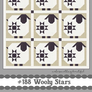 Wooly Stars Quilt Pattern by Corey Yoder of Coriander Quilts, Sheep Quilt Pattern