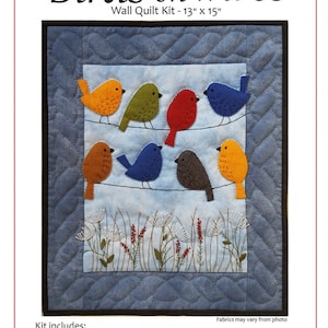 Birds on Wires Kit, Wall Quilt Kit by Rachel&#39;s of Greenfield
