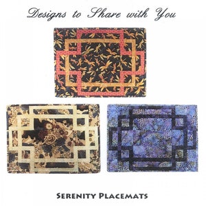 Serenity Placemats, Pattern From Designs to Share with You