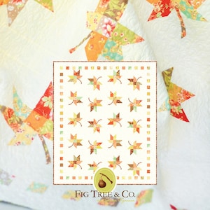 Twirl Revisited Quilt Pattern by Fig Tree & Co. Autumn Leaf Quilt Pattern