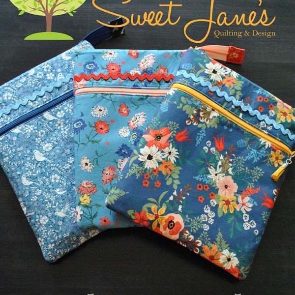 Ipad Zipper Pouch Pattern from Sweet James Quilting & Design, Ipad case pattern