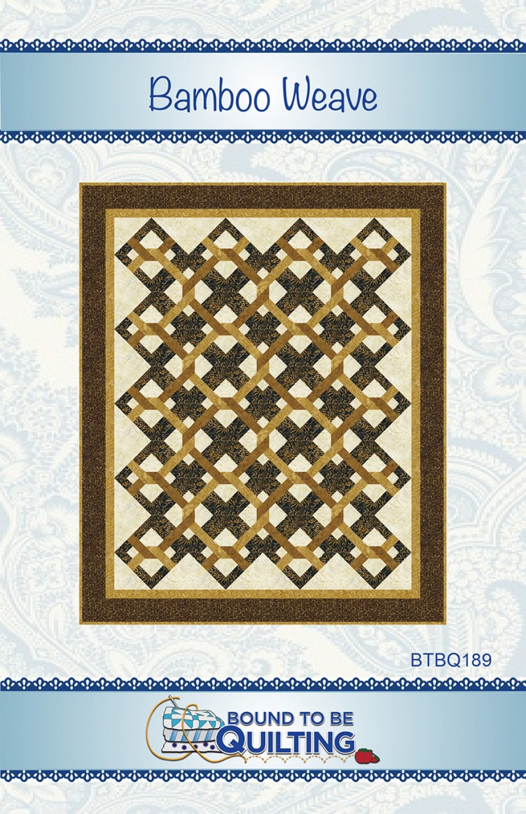SALE Bamboo Weave Quilt Pattern by Bound to Be Quilting - Etsy