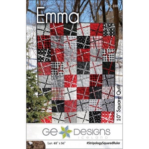 SALE!  Emma, Quilt Pattern by GE Designs, Layer Cake quilt pattern