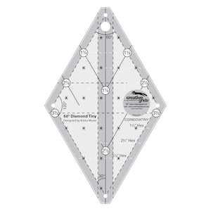 60 Degree Tiny Diamond Ruler by Creative Grids