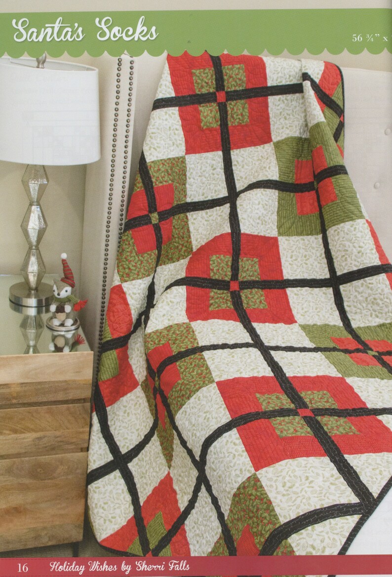 Holiday Wishes Quilt Book by Sherri Falls of This & That Etsy