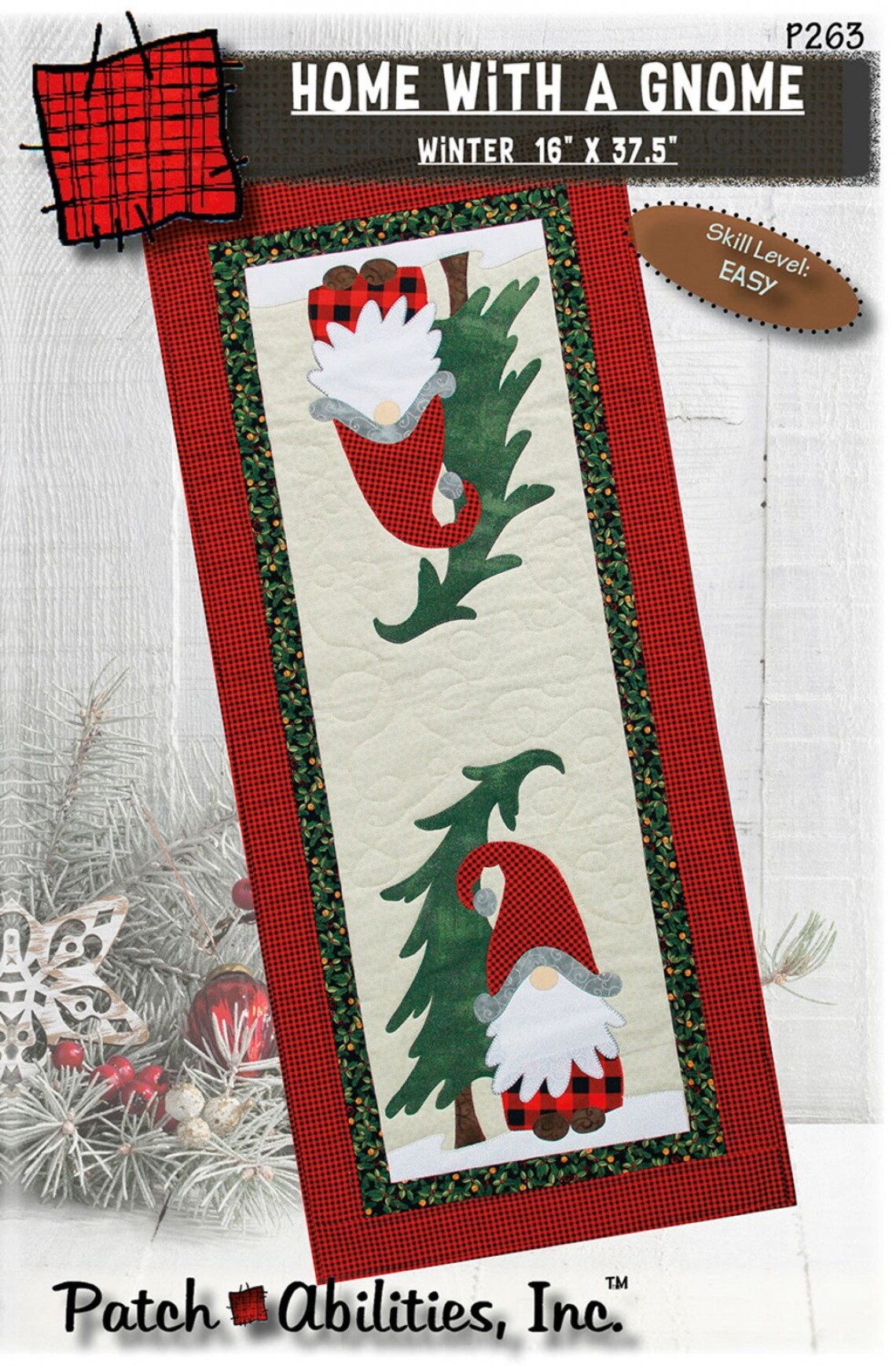 Home With a Gnome Table Runner Pattern by Patch Abilities Inc Etsy Italia