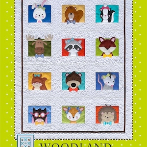 Woodland Animals Quilt Pattern Quilt Pattern by Amy Bradley Designs