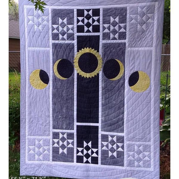 Eclipse Sky Quilt Pattern  by Joanne Kerton, Canuck Quilter Designs