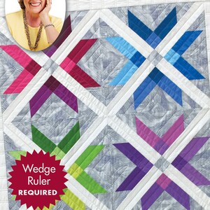 Mexican Star Quilt, Pattern by Eleanor Burns of Quilt in a Day