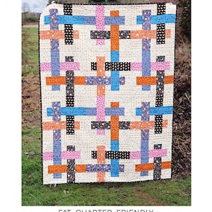 The Ella Quilt Pattern by Erica Jackman of Kitchen Table Quilting, Fat Quarter Friendly Quilt Pattern