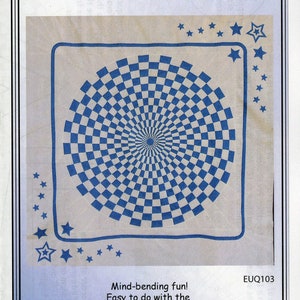 Optical Illusions Quilt Pattern by Erin Underwood Quilts,  Circle Illusion Quilt Pattern