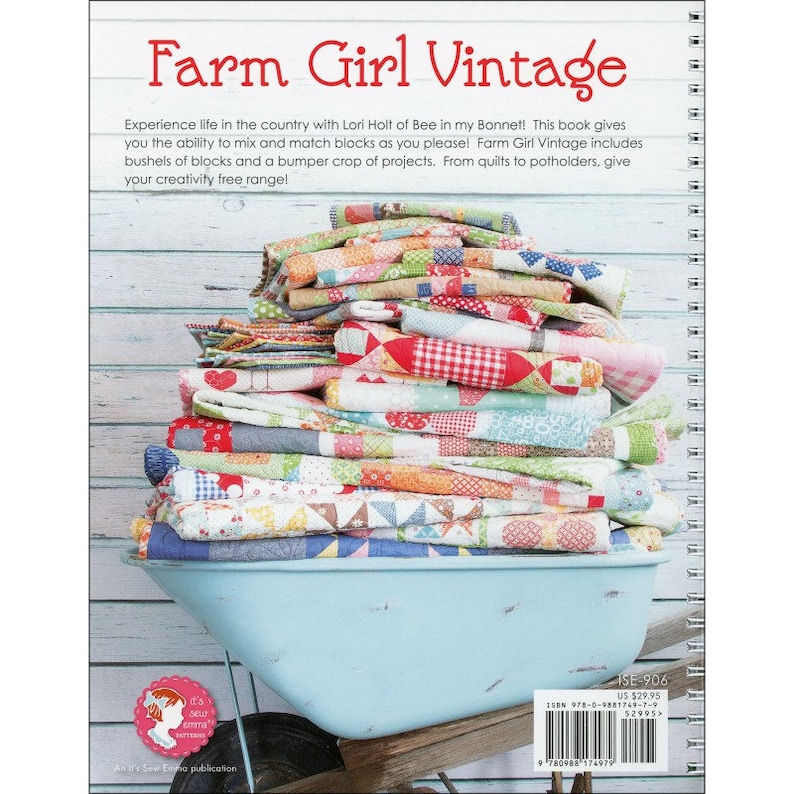 Farm Girl Vintage Mix /& Match Quilt Book by Lori Holt of Bee in my Bonnet