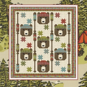 Paddling Bears Quilt Pattern by Coach House Designs