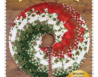 Bargello Christmas Tree Skirt Pattern by Shabby Fabrics