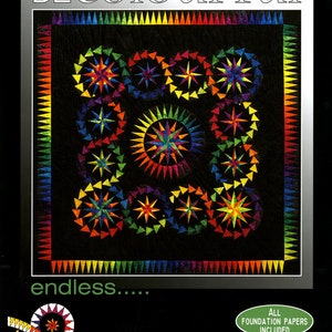 Endless, a Foundation Paper Piecing Pattern by Jacqueline de Jonge of BeColourful