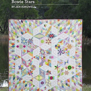 Bowie Stars Booklet, Quilt Pattern by Jen Kingwell Designs