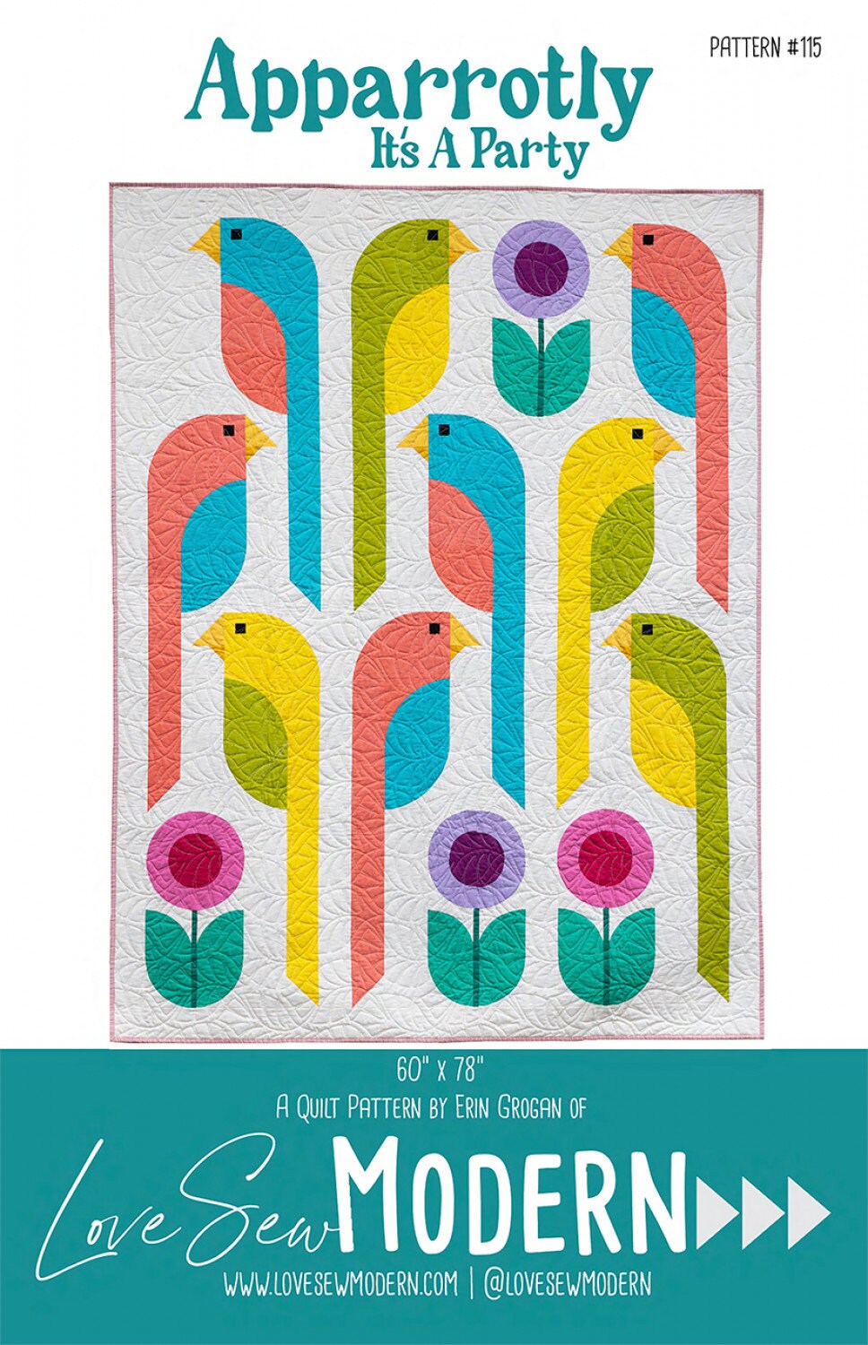 Apparrotly It's A Party Quilt Pattern by Love Sew Modern