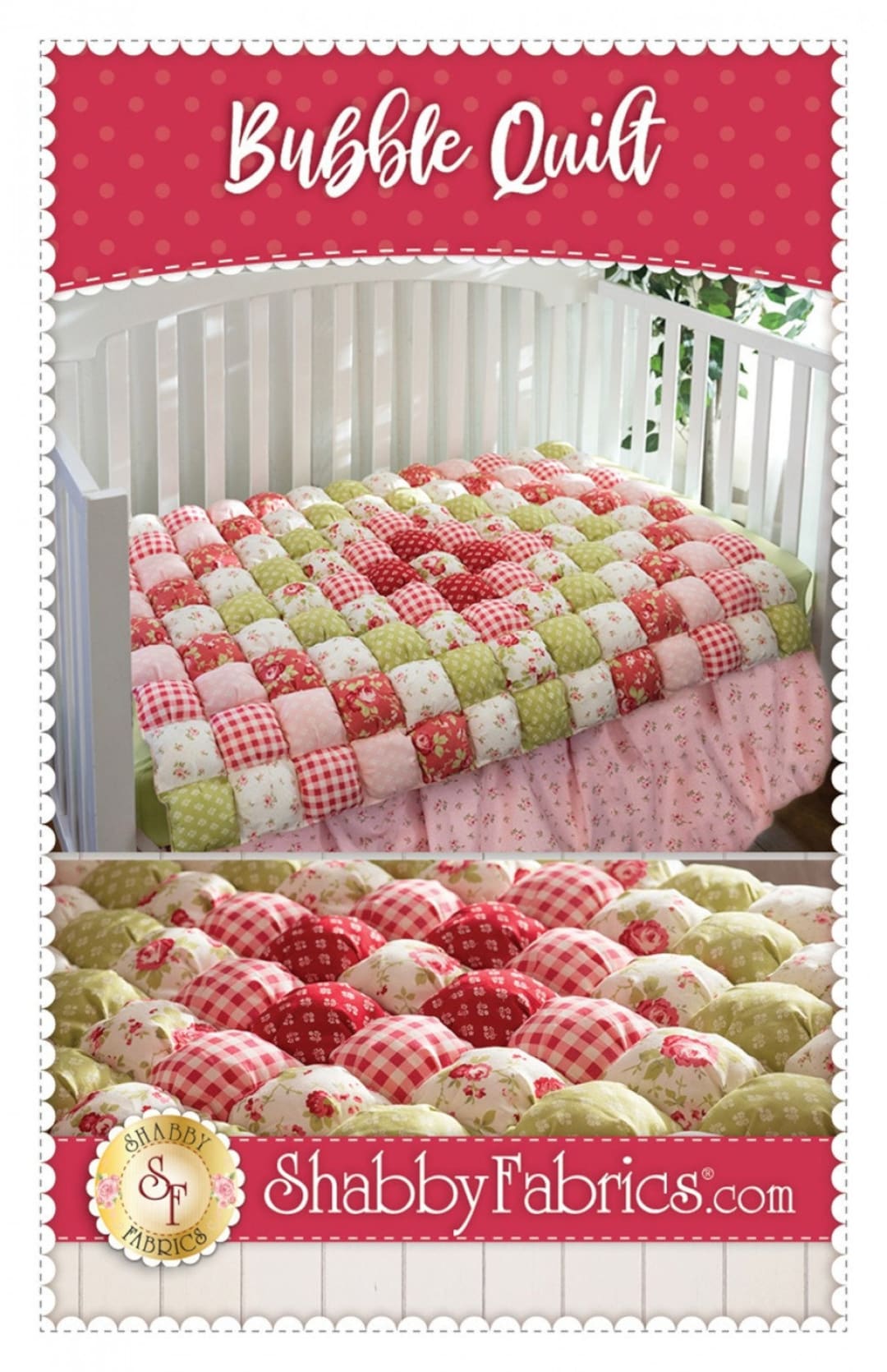 Bubble Quilt Pattern by Shabby Fabrics Puff Quilt Pattern Etsy Canada