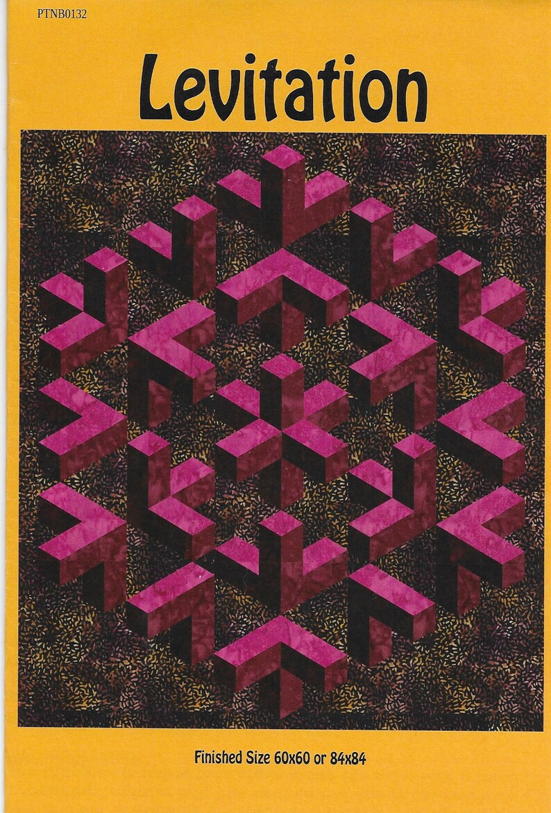 Levitation 3-D Illusion Quilt Pattern by Quilter's - Etsy