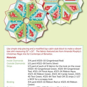 Christmas Magic Tree Skirt Pattern, A Quilted Tree Skirt Pattern by Amanda Murphy image 2