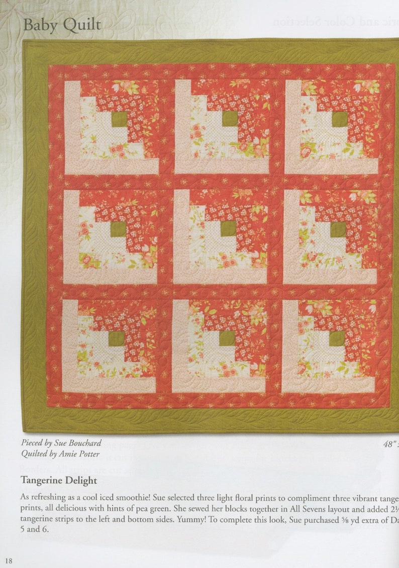 Make a Quilt in a Day Log Cabin Pattern 6th Edition Pattern Etsy
