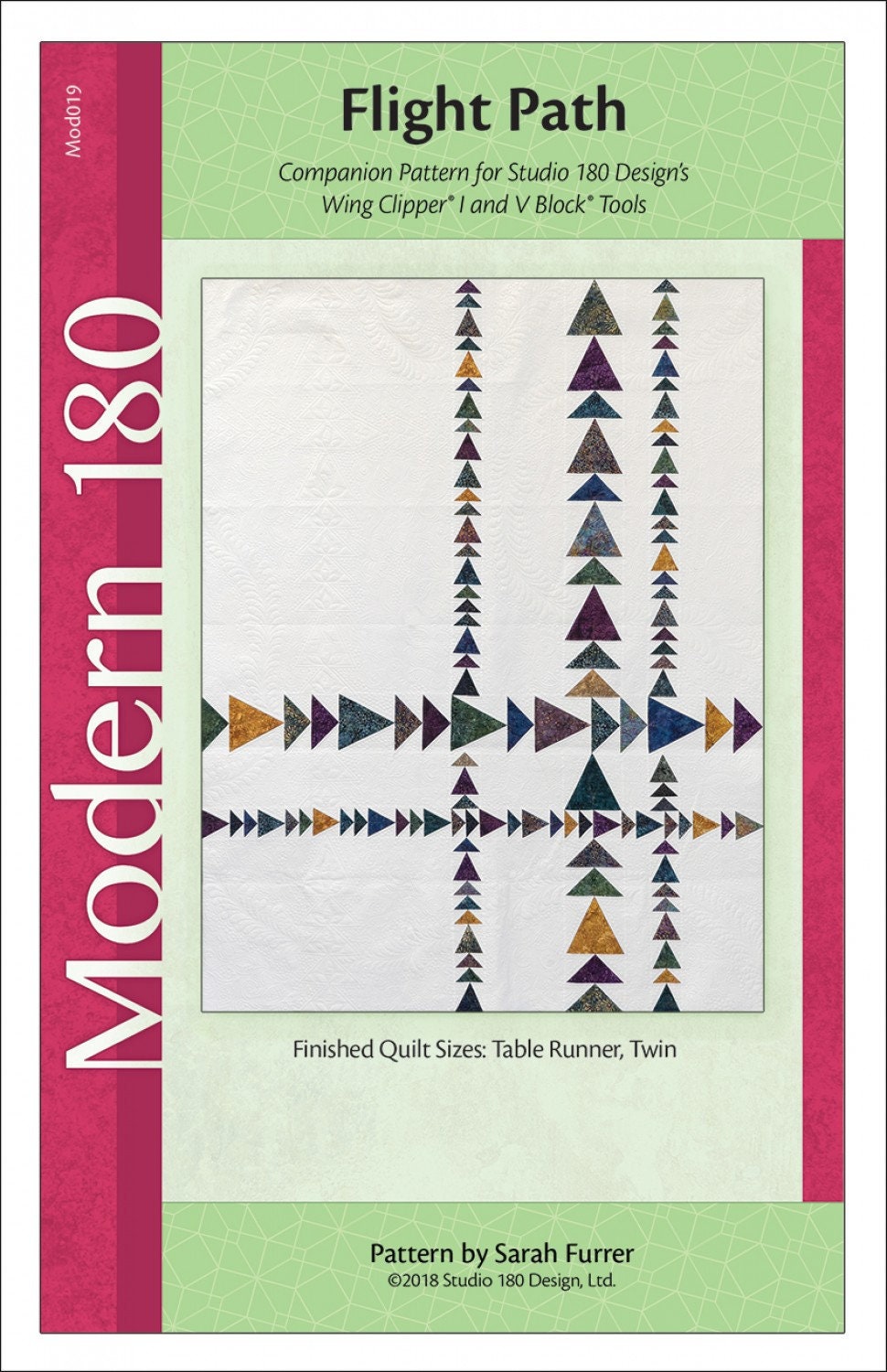 Flight Path Quilt Pattern by Sarah Furrer of Studio 180 Etsy