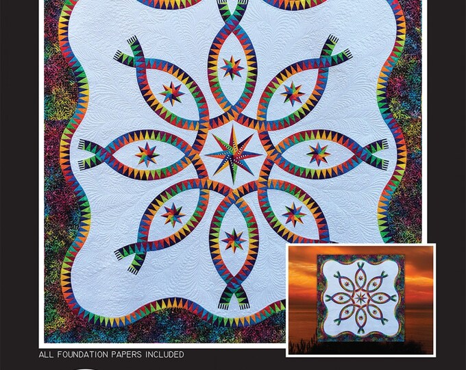 Color Dance Quilt Pattern, Paper Piecing Pattern and Foundation Papers ...