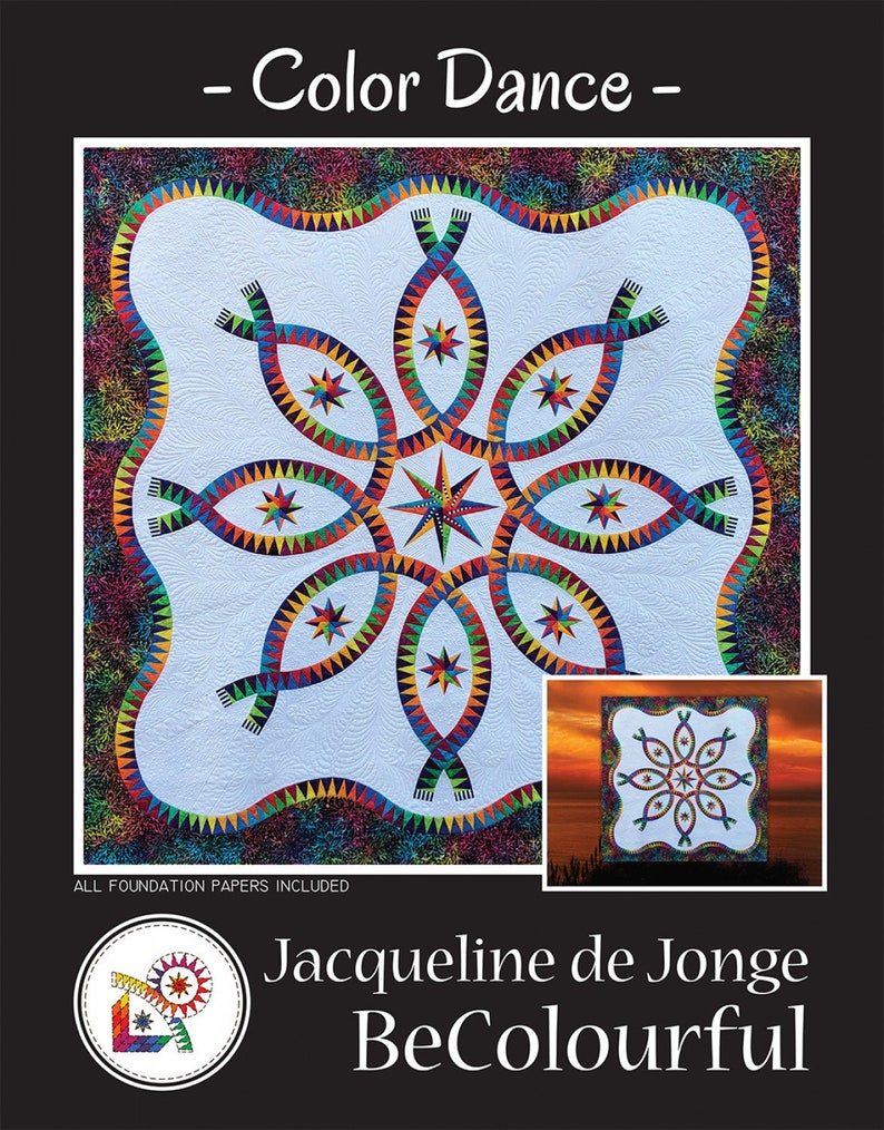 Color Dance Quilt Pattern Paper Piecing Pattern and Etsy